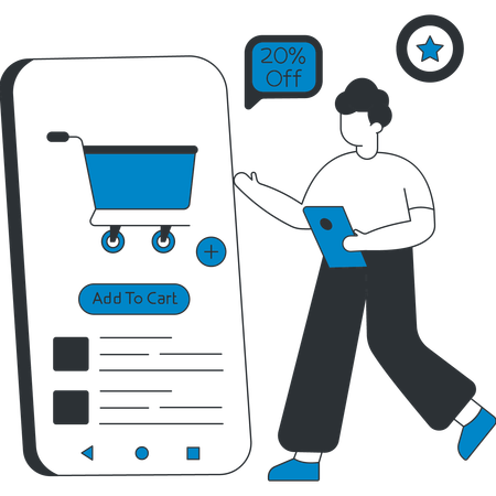 Add To Cart  Illustration