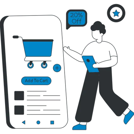 Add To Cart  Illustration