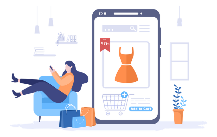 Add To Cart  Illustration