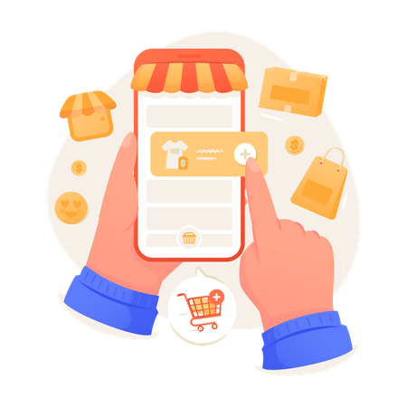 Add to shopping cart  Illustration