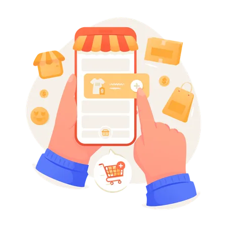 Add to shopping cart  Illustration