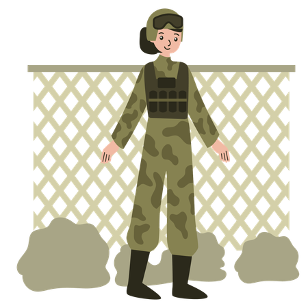 Allenamento militare  Illustration