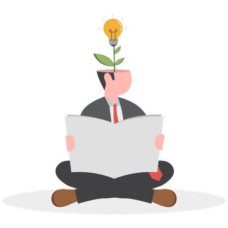 Adding knowledge to grow a variety of businesses  Illustration