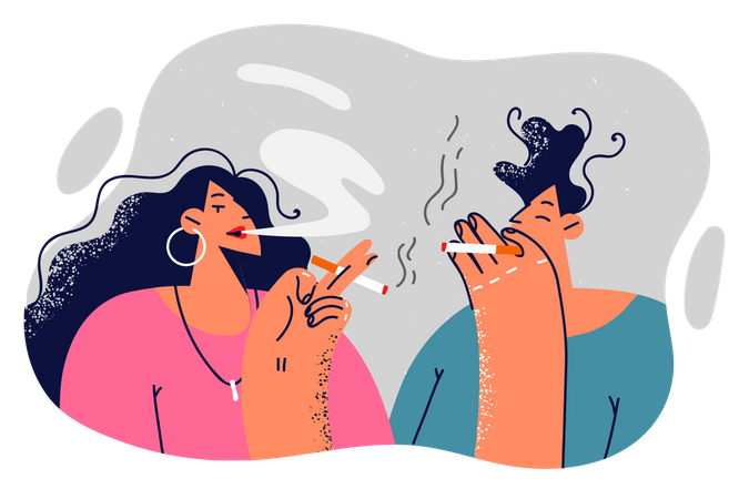 Adicción a fumar  Ilustración