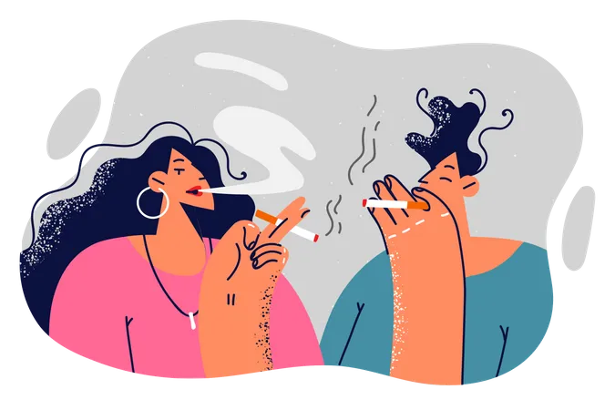 Adicción a fumar  Ilustración