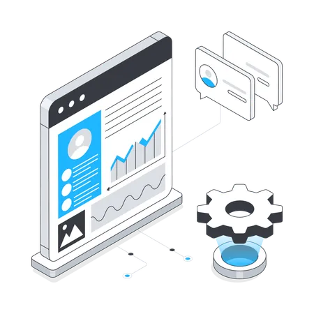 Admin control panel  Illustration