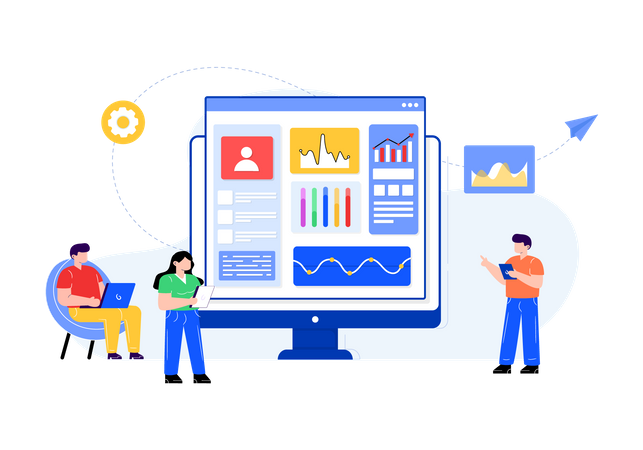 Admin control panel  Illustration