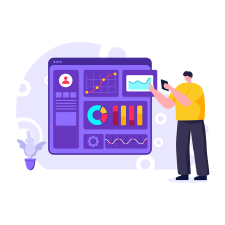 Admin Control Panel  Illustration