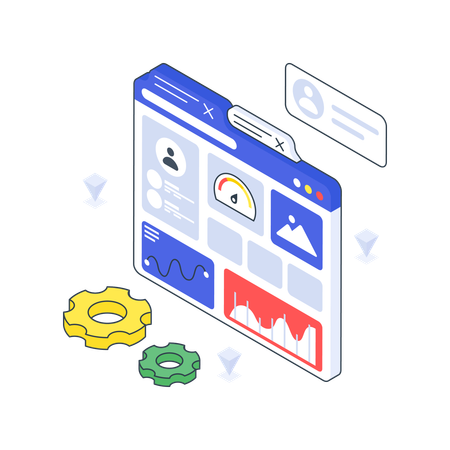 Admin Dashboard  Illustration