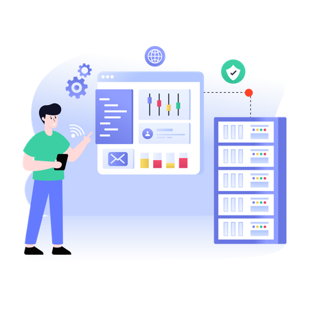 Admin Panel  Illustration