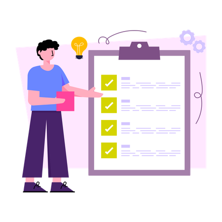 Administración de tareas  Ilustración