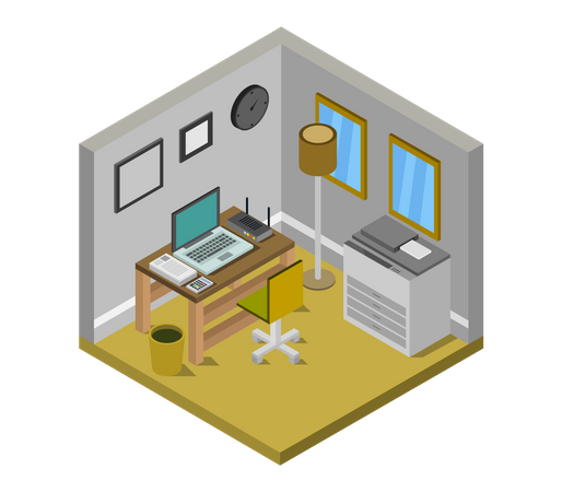 Administration office  Illustration