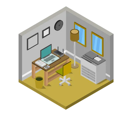 Administration office  Illustration