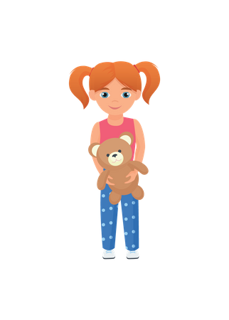 Adolescente fofo  Ilustração