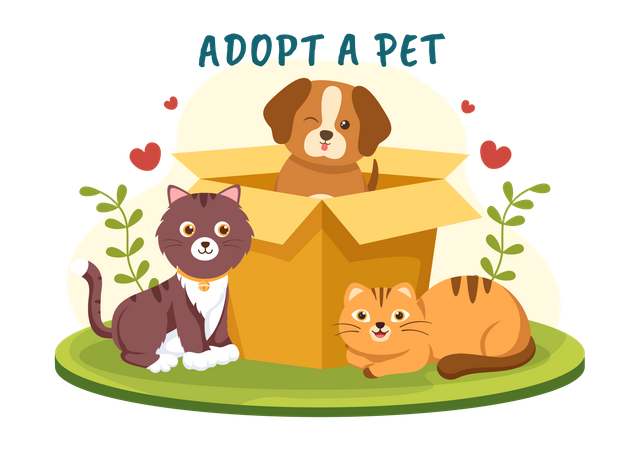 Adopt a Pet  Illustration