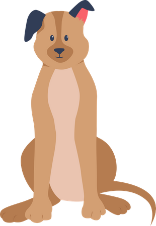 Adopting German shepherd  Illustration