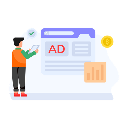 Ads Payment  Illustration