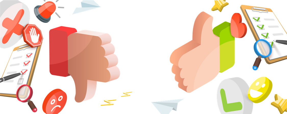 Advantages And Disadvantages  Illustration