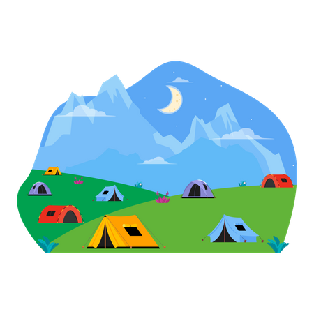 Adventure Camp Illustration