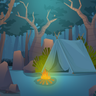 illustrations for adventure camp