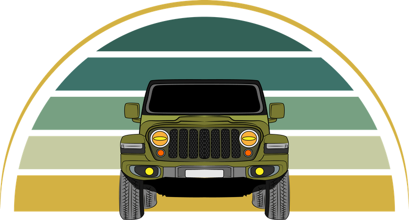 Adventure jeep  Illustration