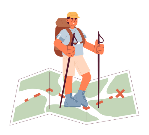 Adventure travel  Illustration