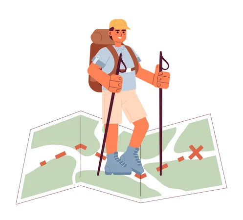 Adventure travel  Illustration