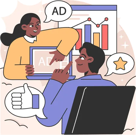 Advertising analysis  Illustration