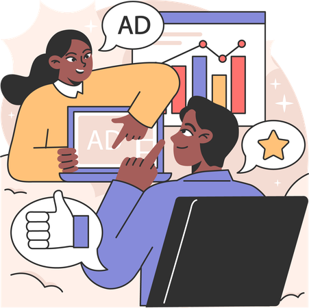 Advertising analysis  Illustration