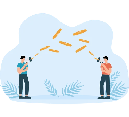 Advertising and spending capital to do advertising  Illustration