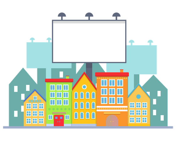 Advertising Board  Illustration
