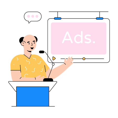 Advertising promotion Illustration