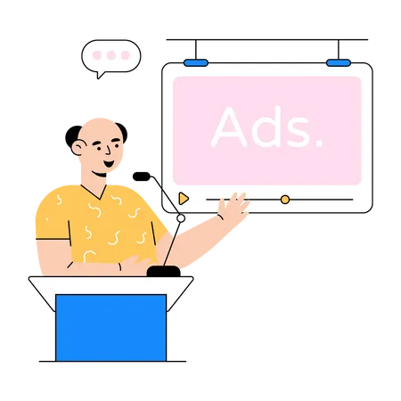 Advertising promotion Illustration