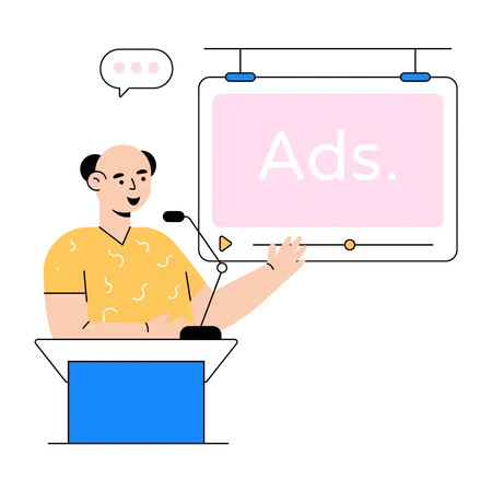 Advertising promotion  Illustration