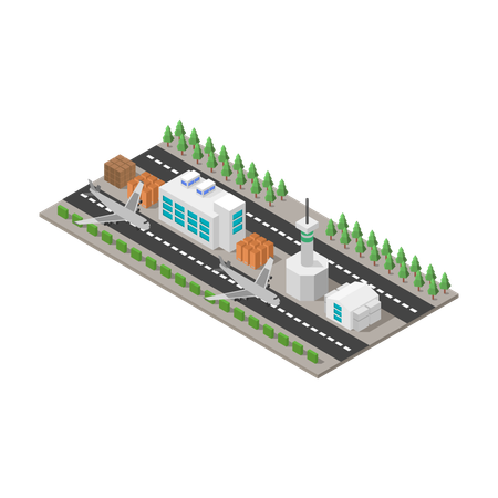 Aéroport  Illustration