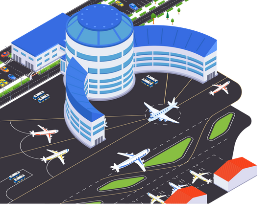 Aéroport international  Illustration