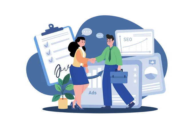 Affiliate marketing  Illustration