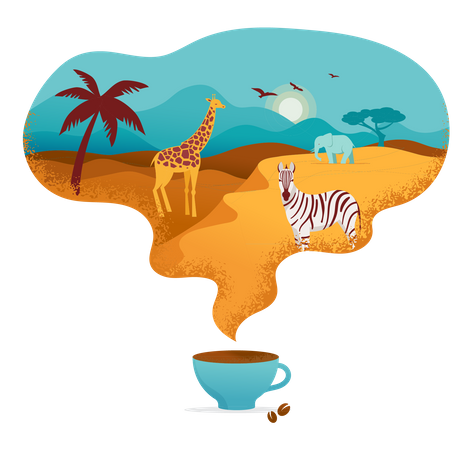 Africa banner  イラスト