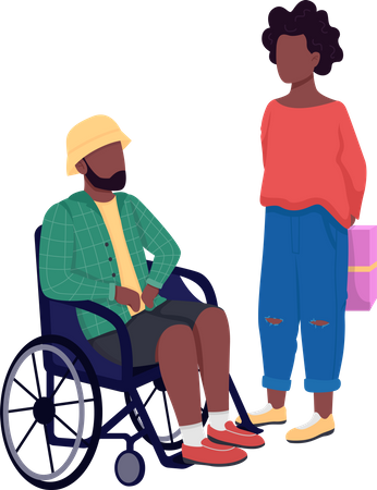 African american couple Illustration