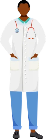 African american doctor  Illustration