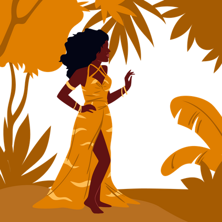 African Clothes  Illustration