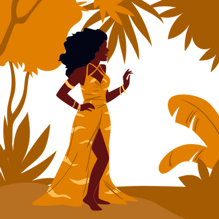 African Clothes  イラスト