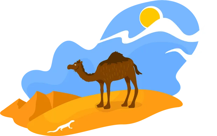 African desert Illustration