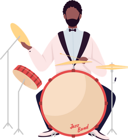 African drummer Illustration