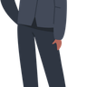 illustration for african groom wear black suit