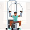 chest workout illustration