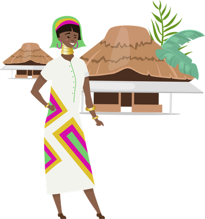 African native  Illustration