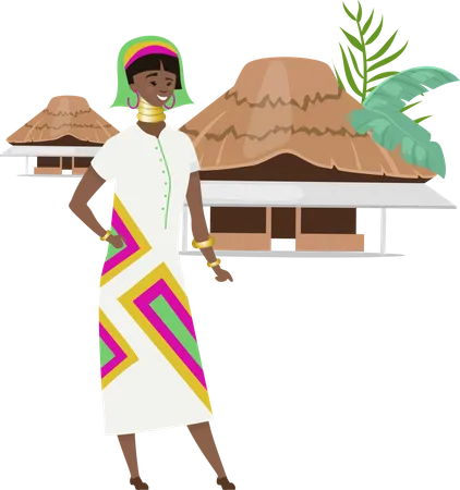 African native  Illustration