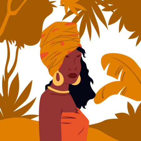 African Person  Illustration