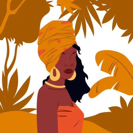 African Person  Illustration